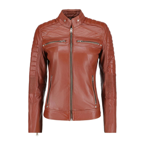 Veste de moto en cuir synthétique marron pour homme, à capuche, zippée, imperméable, réversible, doublée de coton, veste de motard - Product Image 3
