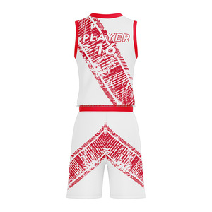 Uniforme de basket-ball de haute qualité Ensemble de maillots sublimés pour hommes avec design personnalisé Tenue de sport d'équipe OEM pour entraînement - Product Image 6