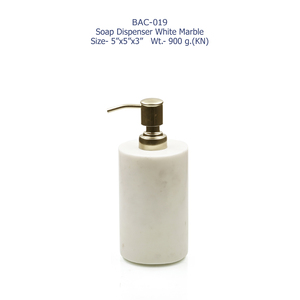 Marble Foam <b>Soap</b> Dispenser for Bathroom Counter Compact Desktop Pump Easy Press Refillable Durable Hygienic Use for Home Hotel - Product Image 2