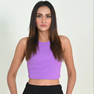Débardeurs courts amples noirs grande taille en gros, personnalisables avec logo, sans manches, pour femmes, avec option OEM – Offre spéciale - Product Image 3