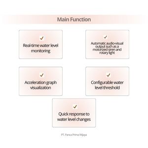Système d'alerte précoce aux inondations de haute qualité, surveillance en temps réel, capteur de niveau d'eau ultrasonique, alarme |   Sirène de moteur avec lumière rotative - Product Image 5