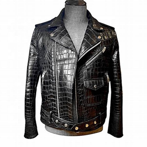 ARTIZ INTERNATIONAL Men's Custom Logo Windproof Eco-Friendly <b>Leather</b> <b>Jacket</b> with V-Neck Zipper Closure Streetwear Style <b>Winter</b> - Product Image 3