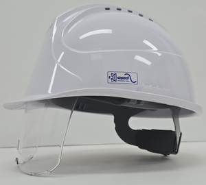Casco industrial de Corea, tapa de seguridad con ventilación certificada EN397 EN166, con visera, casco duro, CE, EN397, - Product Image 4