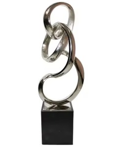Modern Style Metal Sculpture Artistic Figurine <b>Decorative</b> Home Living Room <b>Table</b> <b>Decor</b> Accent - Product Image 4