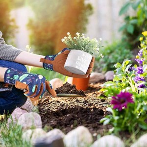 Women Synthetic Leather Gardening Gloves High Quality Floral Work Gloves for Digging <b>Weeding</b> Planting Heavy Duty Hand Safety - Product Image 5