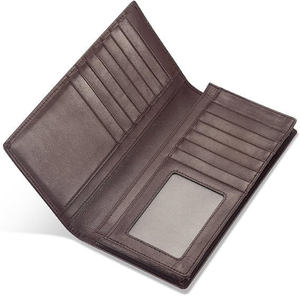 High Quality Lightweight Genuine Leather Men's <b>Wallet</b> with Custom Logo <b>Long</b> Length Factory-Made Wholesale Price - Product Image 3