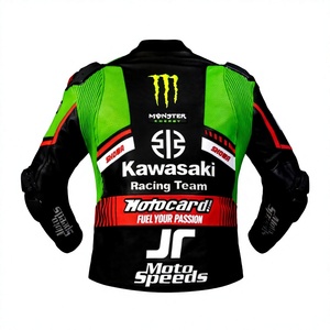 เสื้อแจ็คเก็ตมอเตอร์ไซค์หนังจิงโจ้แบบสั่งทำพิเศษ Jonathan Rea WSBK Rawasaki MotoCP สำหรับแข่งรถ/ชุดแจ็คเก็ตสำหรับสนามแข่ง - Product Image 2