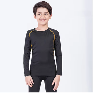 Conjunto de Compresión Deportiva SPRINT SPORTS para Niños, Manga Larga, Negro, Transpirable, Spandex, Ropa Deportiva de Invierno para Esquí - Product Image 4