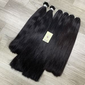 Paquet de cheveux de trame de cheveux naturels noirs 12A bruts droits à double étiré doux trame de cheveux humains vietnamiens de génie - Product Image 4