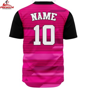 Uniforme de baseball personnalisé de qualité supérieure pour hommes, nouveau style, couleur unie, respirant, anti-UV, évacuation de l'humidité, vente chaude - Product Image 4