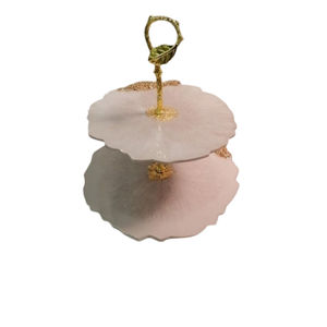 Elegante Soporte Redondo para Pastel de Resina Ecológica, Hecho a Mano, 3 Piezas, Apto para Lavavajillas, Color Personalizado, Uso en Cumpleaños, Universal, para Exportación - Product Image 2