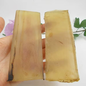 Écailles de corne de mouton naturelles véritables pour manche de couteau, écailles de corne de bélier, matériau brut pour la fabrication de manches de couteaux DIY, matériau brut pour manches de peigne, ébauches. - Product Image 1