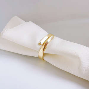 Anillo de Servilleta Dorado y Plateado para Decoración de Bodas, Recuerdo de Fiesta, Navidad, Días Festivos, Cenas, Fiestas - Product Image 1