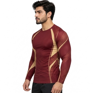Camiseta Deportiva para Hombre, Fabricada con Tela Ligera de Nailon y Spandex, Mangas Raglán, Construcción Flexible en el Torso, Zonas Transpirables en las Axilas - Product Image 3