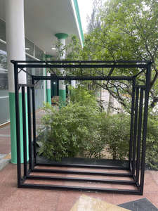 Garden Sets Fireplace Wood Storage <b>Rack</b> Weather Protection Aluminum Roof Frame <b>Firewood</b> <b>Rack</b> Classic PHU LINH Outdoor - Product Image 2