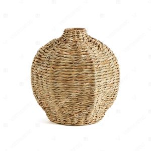 Vase en jonc de mer fait main Vietrustic pour décoration de table - Product Image 2