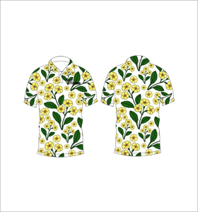 เสื้อโปโลลายดอกเลมอนแบบกำหนดเอง เสื้อกอล์ฟพิมพ์ลายแบบระเหิด แขนสั้น เสื้อผ้ากีฬาทีมลำลอง - Product Image 4
