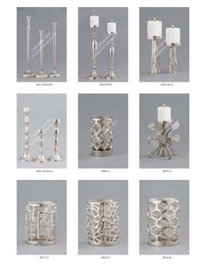 Ensemble de 2 bougeoirs décoratifs modernes en métal faits à la main, style américain, résistants à la chaleur, pour mariages et décorations de fêtes de Noël - Product Image 3