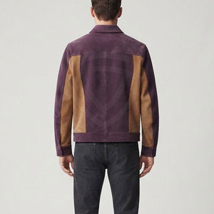 Stylish <b>Suede</b> Leather <b>Jacket</b> With Stand Collar Premium Construction Soft Texture Look For Brands And Retail Collections - Product Image 4
