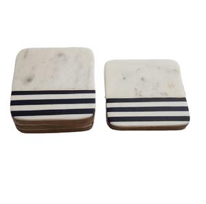 Nouvelle tendance carré tasse à thé caboteur moins cher marbre et résine Joint pour la maison hôtel Restaurant prix de gros thé tapis tampons - Product Image 1