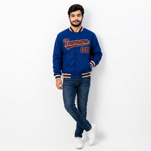 Chaqueta bomber varsity personalizada lista para enviar con bordado personalizado, ajuste unisex, logotipo de marca para marcas de ropa estadounidenses - Product Image 3