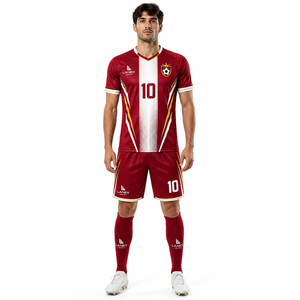 Conjunto de Uniforme de Fútbol Personalizado para Hombre, Camiseta y Pantalones Cortos de Fútbol Sublimados, Ropa de Entrenamiento y Partido, Absorbe la Humedad, Fabricante de Equipaciones de Equipo - Product Image 2