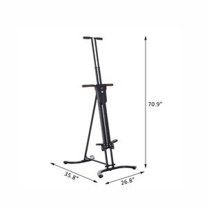 Macchina per Arrampicata Elettrica Pieghevole Nera con Display, Attrezzo per Esercizi Verticali Regolabile - Product Image 3