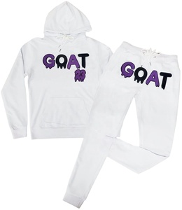 Sweat à capuche personnalisé de haute qualité en molleton 100% coton français, couleur personnalisée, unisexe, avec broderie en chenille, sweat à capuche zippé surdimensionné pour hommes - Product Image 4