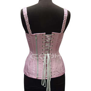 Corsé de satén hecho a medida con tirantes para fiestas y uso diario - Product Image 6