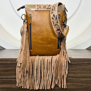 Sac à main en cuir repoussé à la main en cuir de vachette véritable nouvelle collection de sacs à franges sacs de Bohème de sculpture sacs de vente chauds pour femmes - Product Image 5