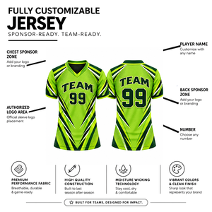 Maillot de baseball col en V de qualité supérieure, manches courtes, impression par sublimation, évacuation de l'humidité, 100 % polyester, design personnalisé pour équipe adulte unisexe - Product Image 6