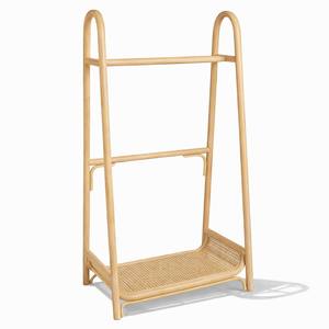 Mejor oferta en percheros de ropa hechos de ratán, percheros de ropa económicos, rieles abiertos para guardar ropa - Product Image 4