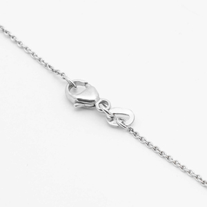 Collar con Colgante de Oro Blanco de 14K con Zafiro Azul de 1.80ct Cultivado en Laboratorio, Corte D-G/VS, Engaste Halo, Certificado IGI, para Mujer, Venta al Por Mayor - Product Image 5