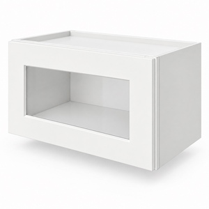 Gabinete de pared con puerta de vidrio personalizado de 21 x 12 pulgadas, blanco, estilo Shaker, RTA, directo de fábrica en Vietnam - Product Image 2