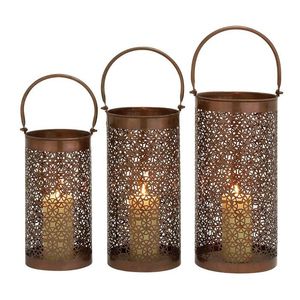 Portavelas grande de metal para decoración de mesas en hoteles, bodas, restaurantes y eventos al aire libre. - Product Image 5