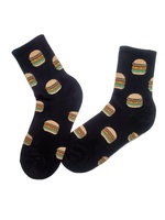 Logo personnalisé nourriture cheville chaussettes avec des motifs amusants hommes femmes nouveauté chaussette pour décontracté confortable vente en gros Vietnam usine