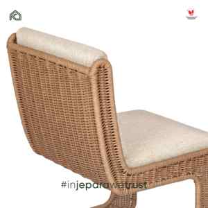 KLOPS LIVING Luxury Scandinavian Design Weatherproof Outdoor Garden Lounge Chair Handwoven UV Resistent PE Rattan Foam Cushion - Product Image 3