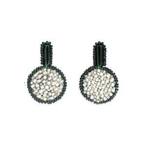 ต่างหูห้อยทำมือสุดฮิต ดีไซน์เรขาคณิต ตกแต่งด้วยงานปัก เหมาะสำหรับงานปาร์ตี้ ราคาสุดคุ้ม - Product Image 1
