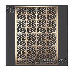 Laser Cut Golden Moroccan Colorful Lamps with Fiber Reinforced <b>Plastic</b> <b>Frame</b> for Decoration - Product Image 1