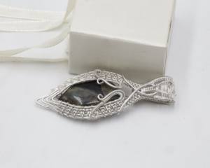 Colgante de Ametrina con Corte Baguette Envuelto en Alambre de Cobre |   Joyería Hecha a Mano con Piedra Preciosa de Ametrino Natural |   Colgante de Cristal Curativo de Talla Única - Product Image 1