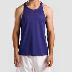 เสื้อกล้ามผู้ชายผ้าฝ้ายถักแบบสั่งทำขายส่ง สวมใส่สบาย ระบายอากาศได้ดี แห้งเร็ว ทรงหลวม - Product Image 1