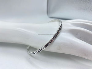 Pulsera unisex elegante de plata ajustable Accesorio de moda elegante moderno para todas las ocasiones Brazaletes de moda - Product Image 1