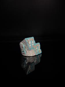 Bague Hip Hop en Or avec Moissanite - Product Image 6