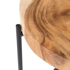 Mesa de Centro Convertible de Acero Inoxidable de Lujo, Forma Redonda, Moderna, para Sala de Estar, Exportada por Zahid Exports India, Gran Mayorista - Product Image 2