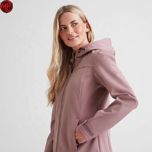 Veste polaire à capuche pour femme, fermeture éclair intégrale, coupe-vent, couleur unie, vêtement d'automne, veste softshell pour femme, à capuche, coupe-vent, imperméable - Product Image 2