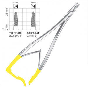 Porte-aiguille Luethy Beck à succès, 8 pouces, à mâchoires droites dentelées, en carbure de tungstène, instruments chirurgicaux en acier inoxydable allemand - Product Image 6