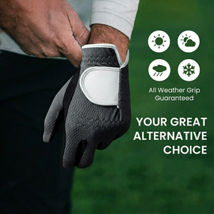 Gants de golf en cuir Cabretta doux et respirant, couleurs et logo personnalisés, pour homme/femme, main gauche, accessoires de golf, faciles à porter - Product Image 4