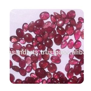 Cabujones de Turmalina Rosa Natural Pulidos, Piedras Preciosas Sueltas para la Fabricación de Joyas, Proveedor Mayorista, Exportador de la India - Product Image 1