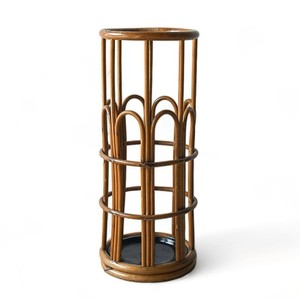 Hand woven rattan storage <b>baskets</b> for umbrellas <b>display</b> open weaving design umbrella <b>basket</b> - Product Image 4