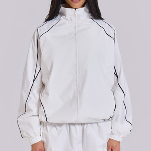 เสื้อแจ็คเก็ตกันลมแบบสตรีทแวร์ OEM ผลิตตามสั่ง ยูนิเซ็กซ์ ผ้าโพลีเอสเตอร์ 100% กันน้ำ ปักลายเทคนิค สำหรับฤดูหนาว - Product Image 2